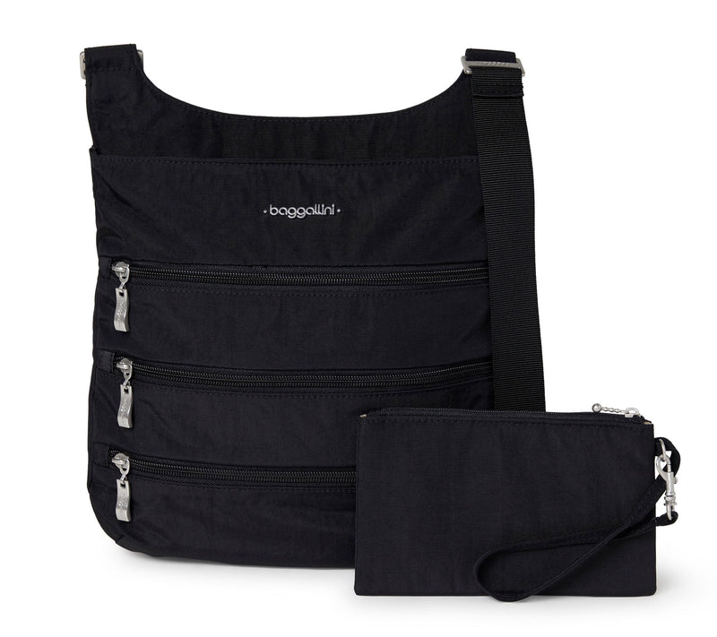 Baggallini Big Zipper Crossbody Bag with Removable Wristlet — View 5