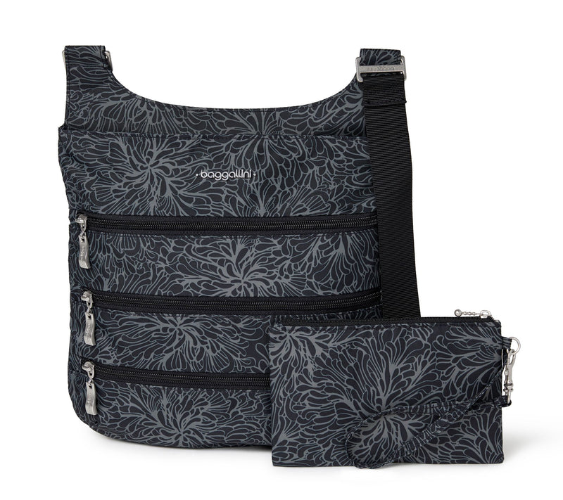 Baggallini Big Zipper Crossbody Bag with Removable Wristlet — View 9