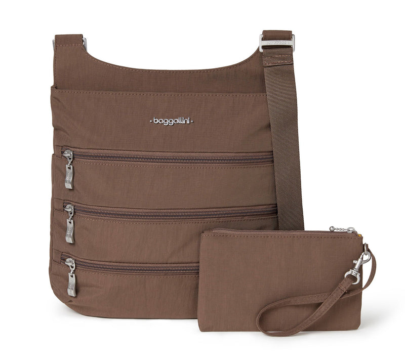 Baggallini Big Zipper Crossbody Bag with Removable Wristlet — Main view