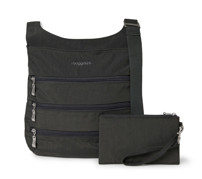 Baggallini Big Zipper Crossbody Bag with Removable Wristlet — View 7