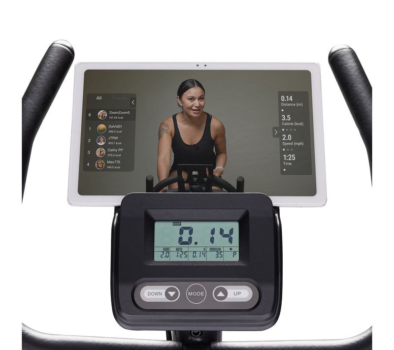 Sunny Magnetic Upright Bike w/ Workout Band — View 8
