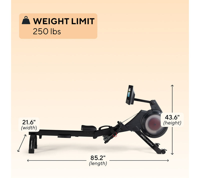 ProForm Carbon Pro10 Rower — View 7