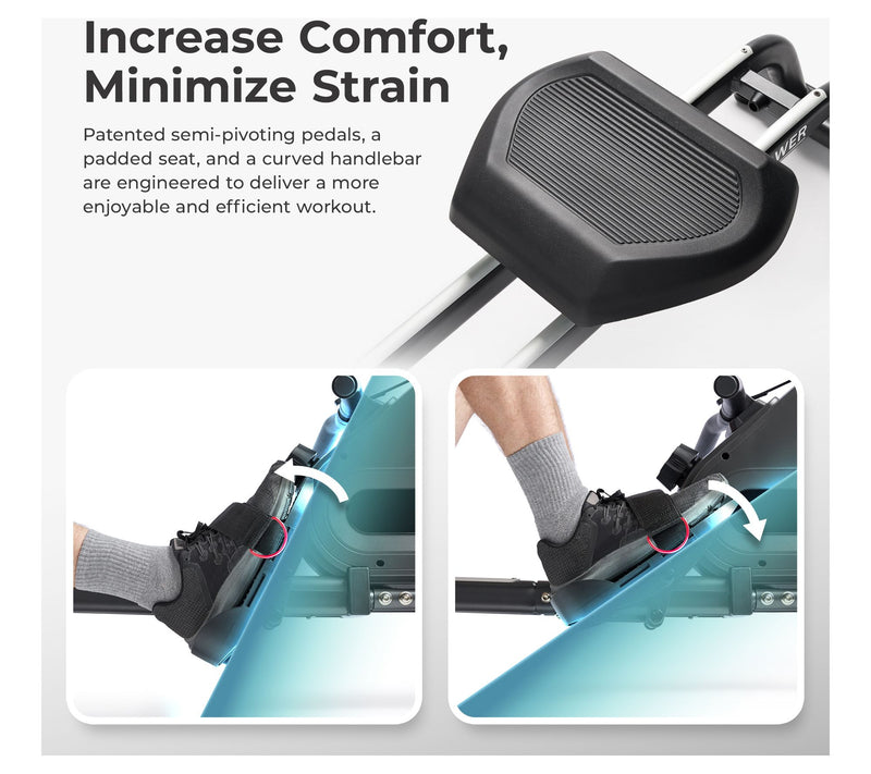 Sunny Smart Magnetic Rower with Dual Slide Rail — View 5