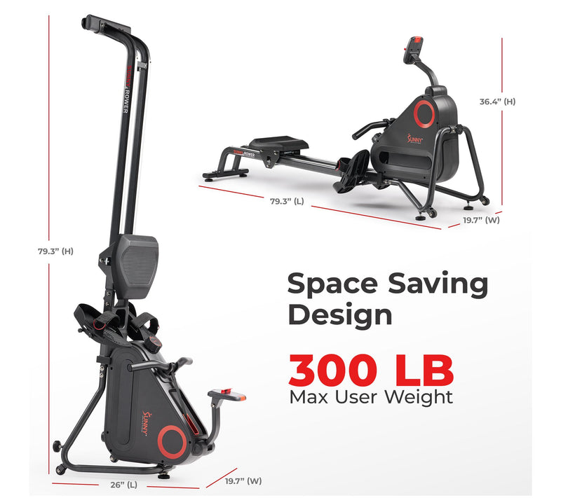 Sunny Smart Magnetic Rower with Dual Slide Rail — View 6