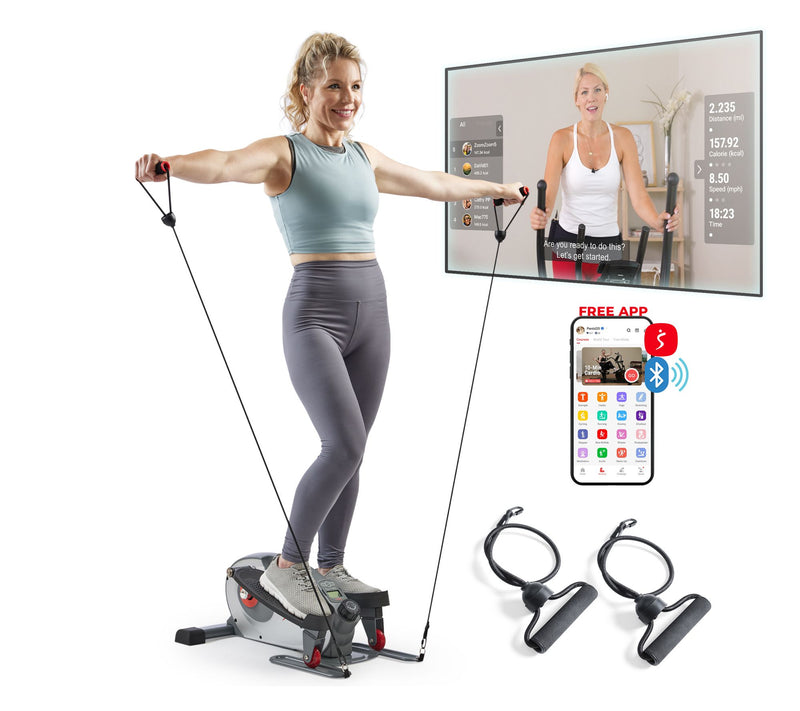 Sunny Smart Heavy-Duty Mini Elliptical with Bands — View 8