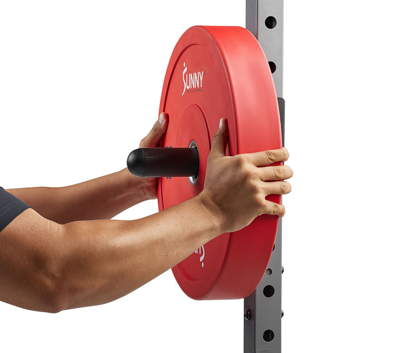 Sunny Adjustable Weight Plate Storage Rack Attachment — View 3