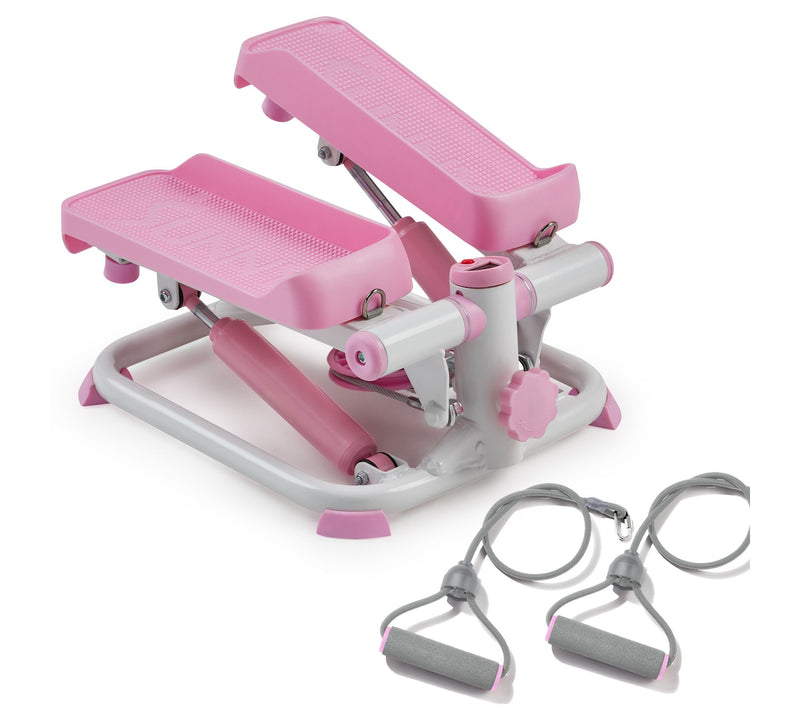 Sunny Pink Smart Mini Steppers w/ Resistance Band — View 2