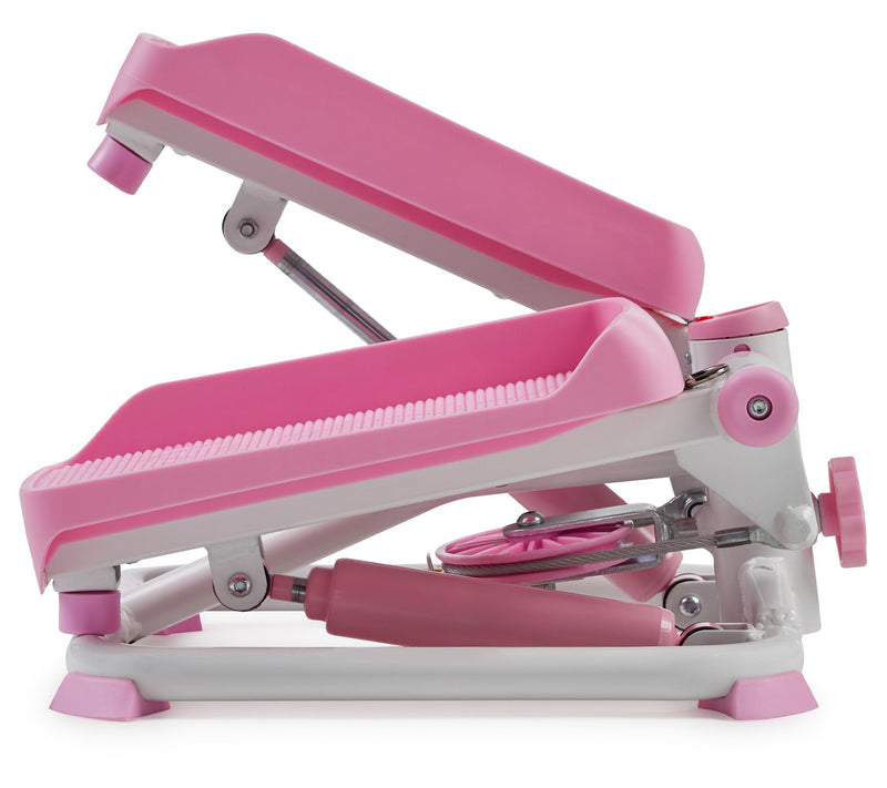 Sunny Pink Smart Mini Steppers w/ Resistance Band — View 3