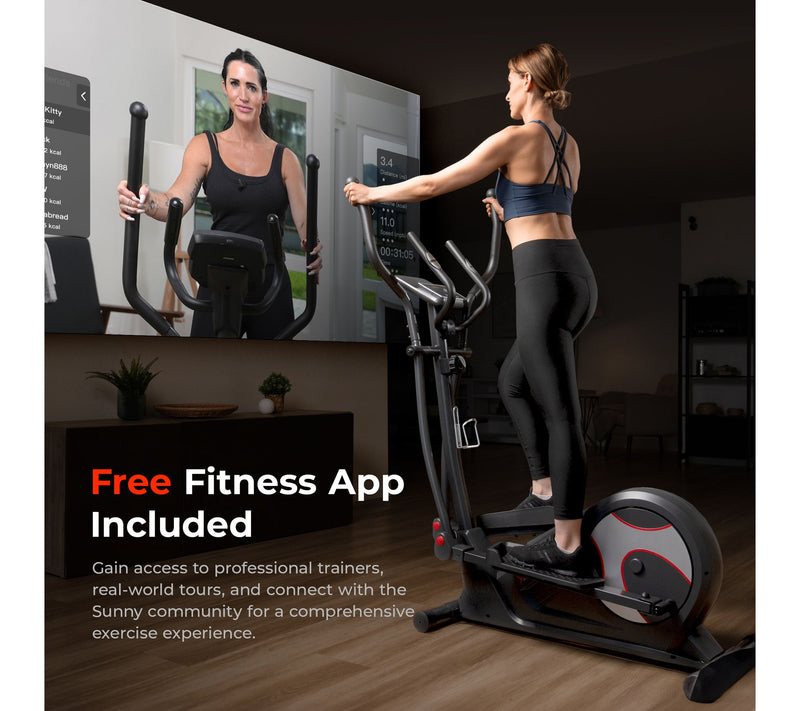 Sunny Pro Smart Magnetic Elliptical Trainer — View 3
