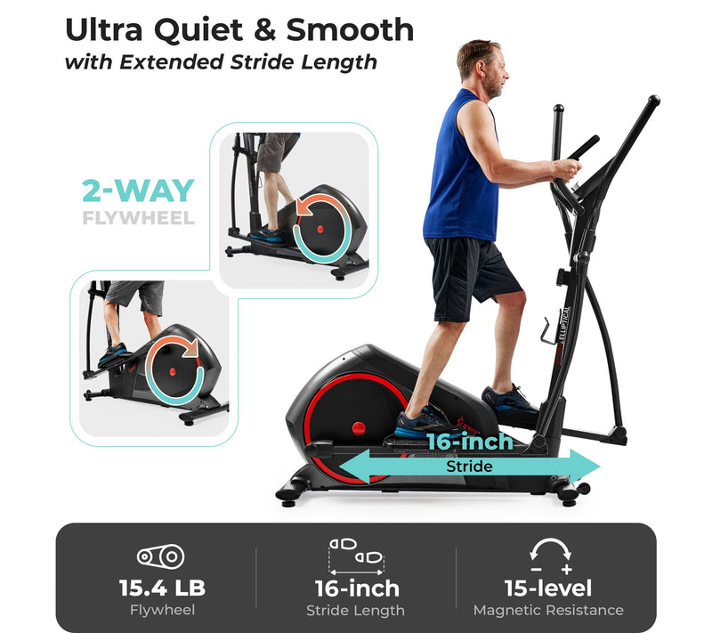 Sunny Smart Heavy-Duty Elliptical Training Machine — View 6