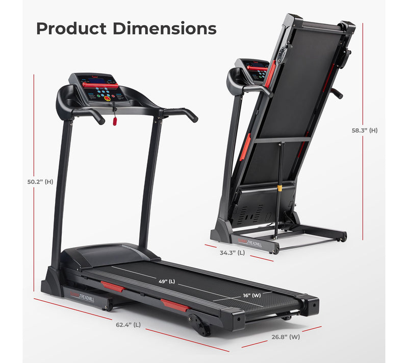 Sunny Manual Incline SMART Treadmill — View 6