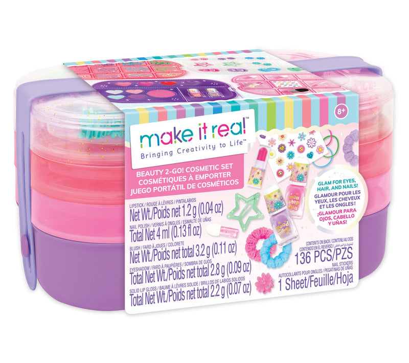 Make It Real Beauty 2-Go! 136pc Cosmetic Set — View 2