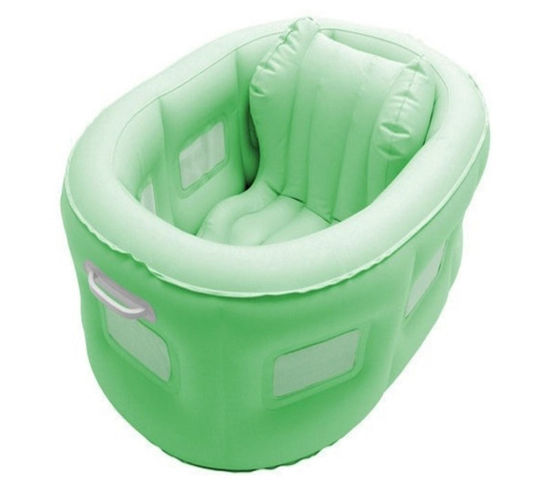 Swim Central 4-in-1 Portable Inflatable Baby Bathinet - Green — View 7