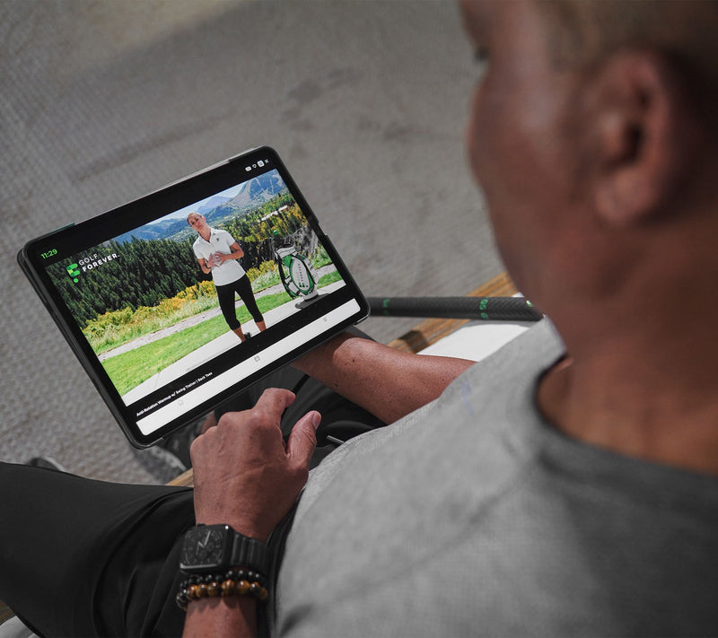 GolfForever Training System w 1-Yr App Membership, Bag & Swing Trainer — View 8