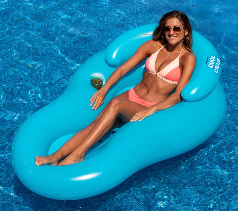 Pool Central Cool Chair Swimming Pool Lounger Float - 60.5" — View 2