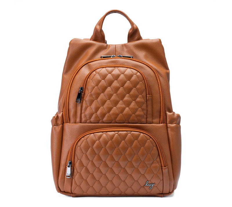 Lug Vegan Leather Quilted Backpack - Hatchback — View 3
