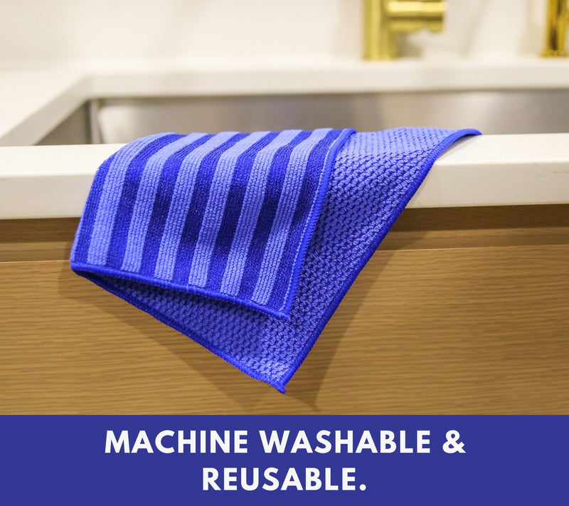 Don Aslett Signature 12x12 Microfiber Two ToneCloth - 12 pack — View 2