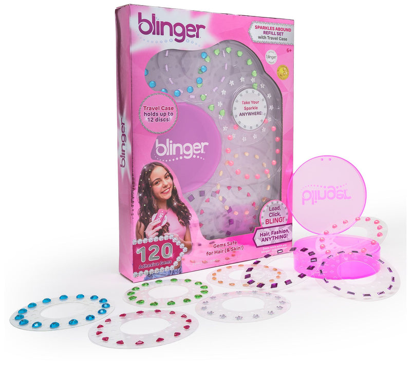 blinger Sparkles Abound Refill Set w/ 120 GemsTravel Case — Main view