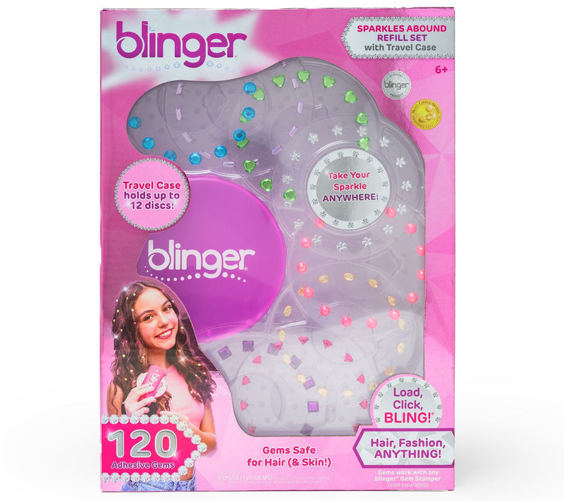 blinger Sparkles Abound Refill Set w/ 120 GemsTravel Case — View 6