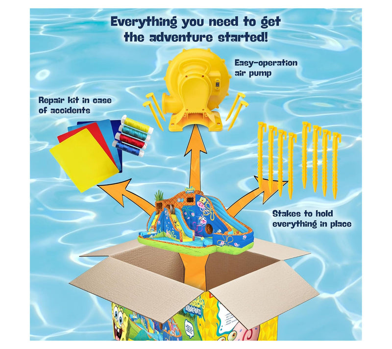 Sunny & Fun SpongeBob Deluxe Inflatable Water Slide — View 7