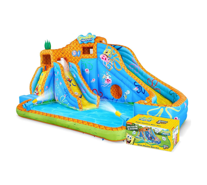 Sunny & Fun SpongeBob Deluxe Inflatable Water Slide — View 3
