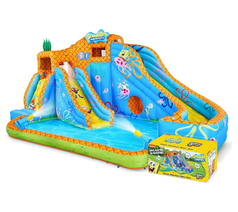 Sunny & Fun SpongeBob Deluxe Inflatable Water Slide — Main view
