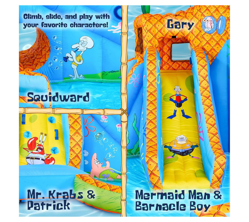 Sunny & Fun SpongeBob Deluxe Inflatable Water Slide — View 6