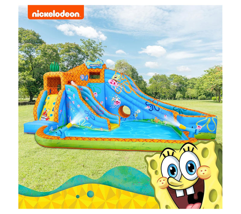 Sunny & Fun SpongeBob Deluxe Inflatable Water Slide — View 8