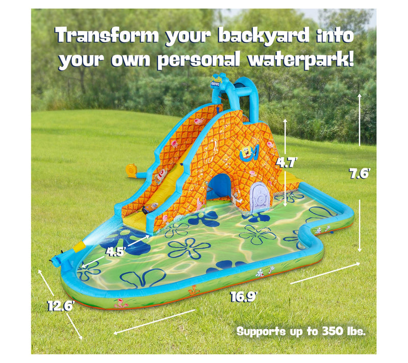 Sunny & Fun SpongeBob Slide 'N Spray InflatableWater Slide — View 4
