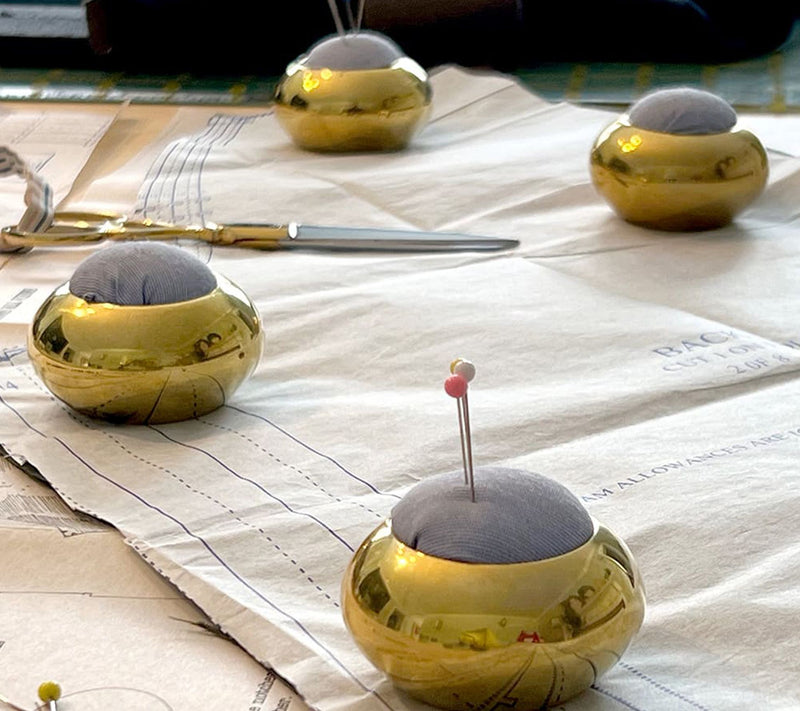 Kings County Set of 4 Brass Pincushions & Patte rn Weights — View 7