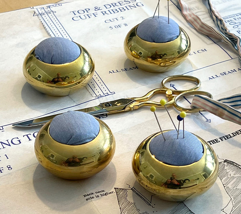 Kings County Set of 4 Brass Pincushions & Patte rn Weights — View 6