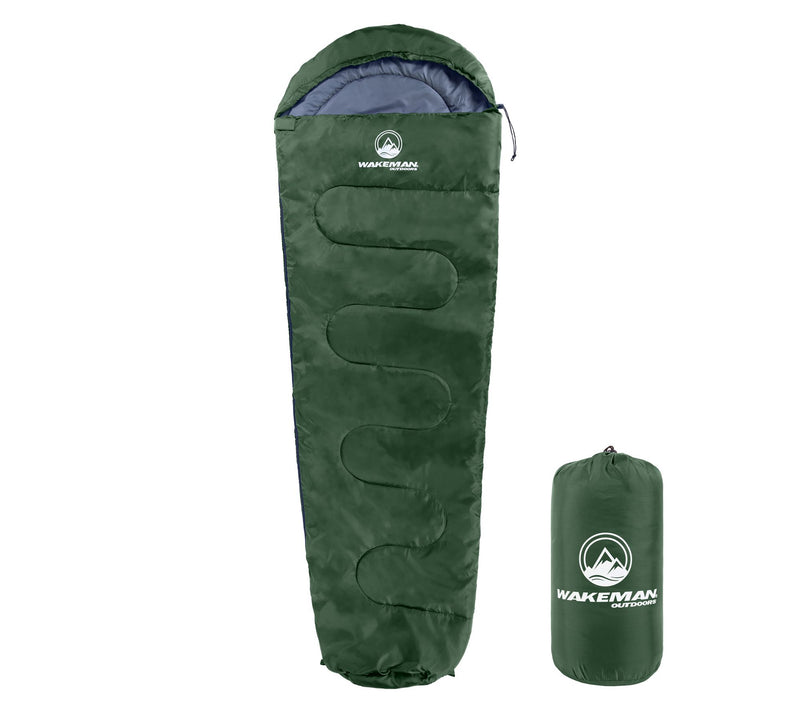 Wakeman Mummy Sleeping Bag Cold Weather Rated 25F Waterproof — View 9