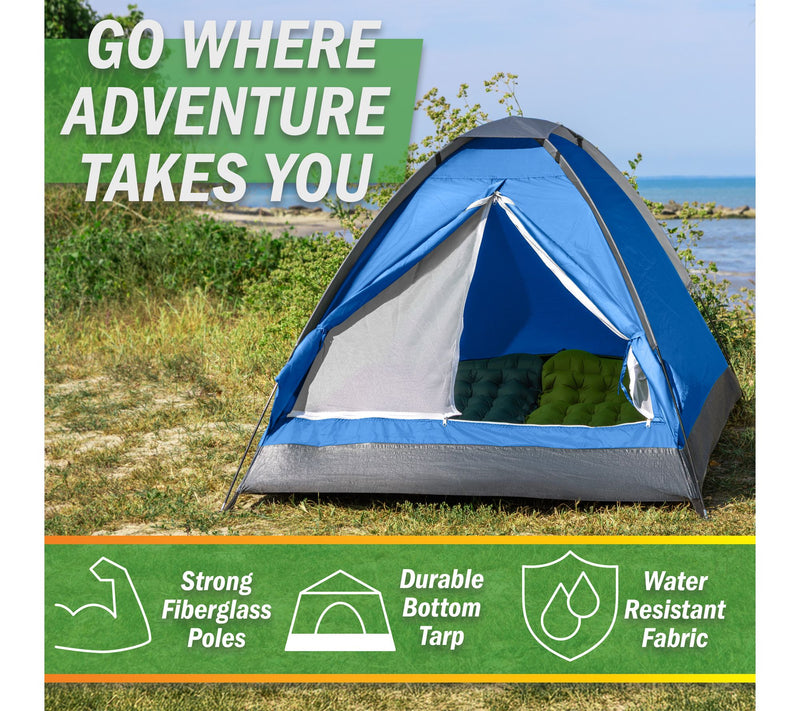Wakeman 2 Person Camping Pop Up Tent w/ Rain Fly Lightweight — View 15