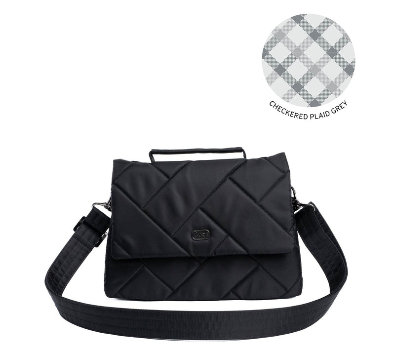 Lug Classic Quilted Crossbody with Top Handle - Plie 2 — View 3