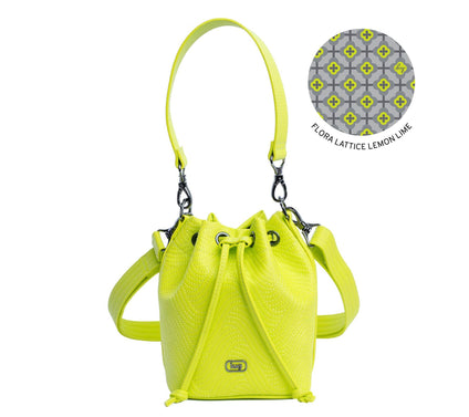 Lug Satin Luxe Drawstring Bucket Bag - Whirlybird