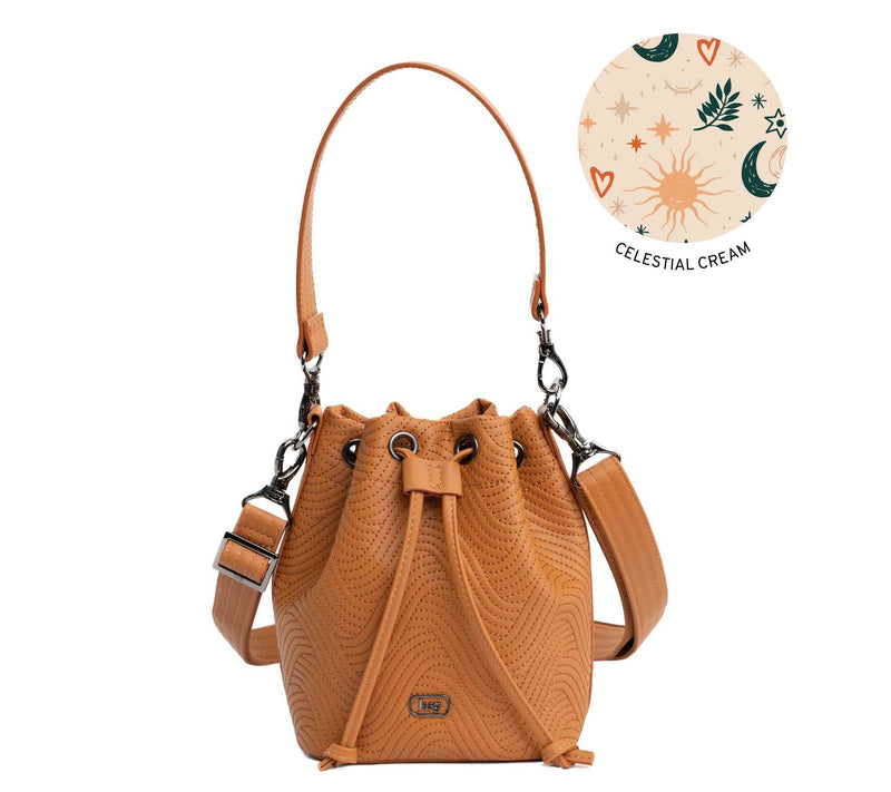 Lug Satin Luxe Drawstring Bucket Bag - Whirlybird — View 6