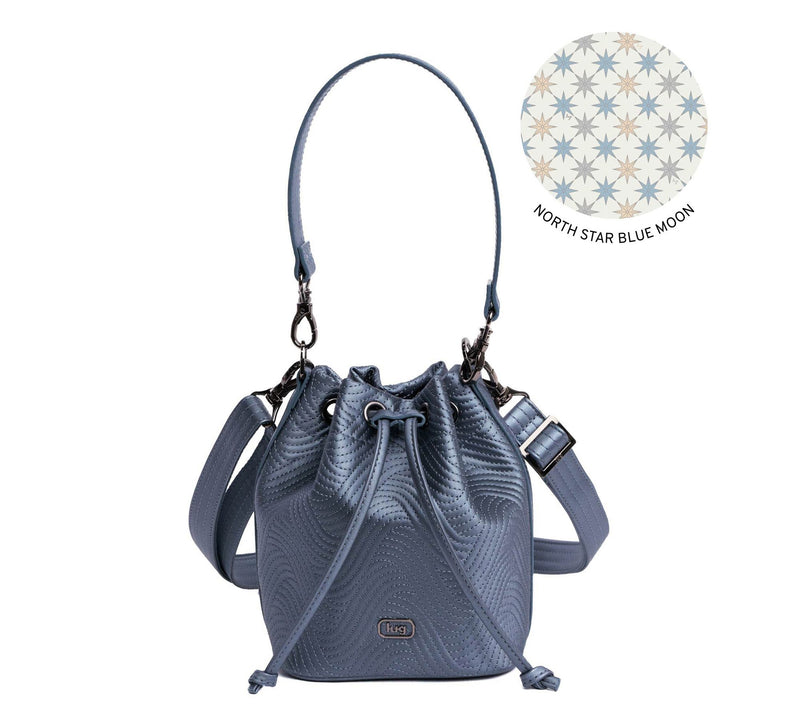 Lug Satin Luxe Drawstring Bucket Bag - Whirlybird — View 13
