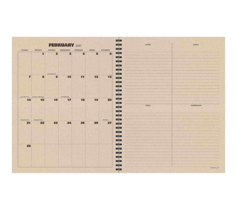 TF Publishing Leather Compass Weekly Monthly Planner July 2026 — View 5