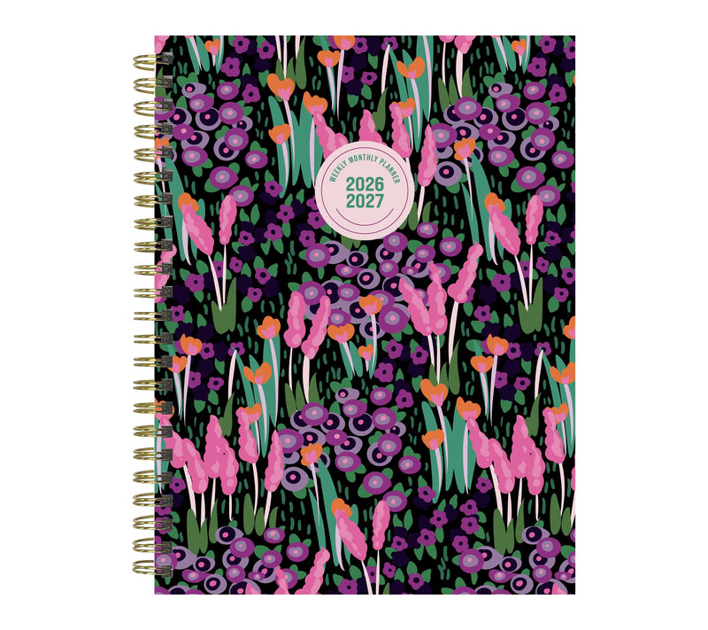 TF Publishing Buds & Blooms Medium Weekly Monthly Planner — Main view