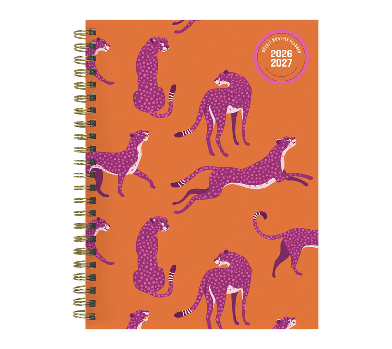 TF Publishing Spicy Cat Medium Weekly Monthly Planner — Main view