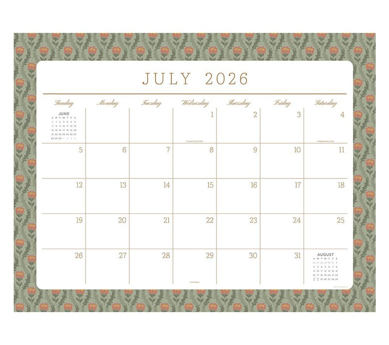 TF Publishing Artisan Legacy Large Desk Pad Monthly Blot — Main view