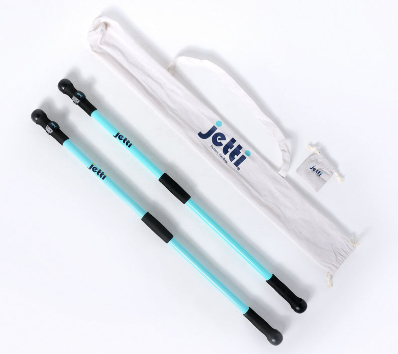 Jetti Weighted Walking Poles w Bag and 2 Light Attachments — View 6