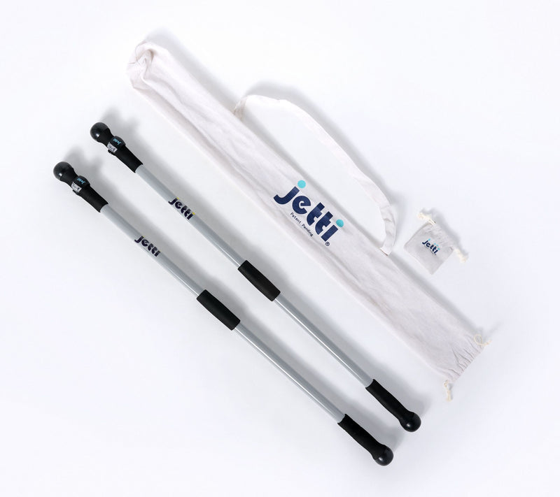 Jetti Weighted Walking Poles w Bag and 2 Light Attachments — View 4