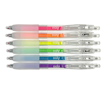 OOLY Jelly Gloss Deco Gel Pens Neon 6ct Color Set