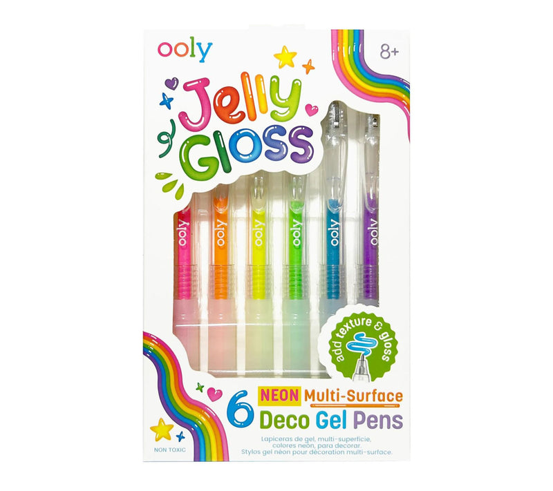 OOLY Jelly Gloss Deco Gel Pens Neon 6ct Color Set — View 2