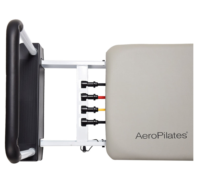 Pilates Home Studio 4-Cord Reformer with DVDs and Wallchart — View 9