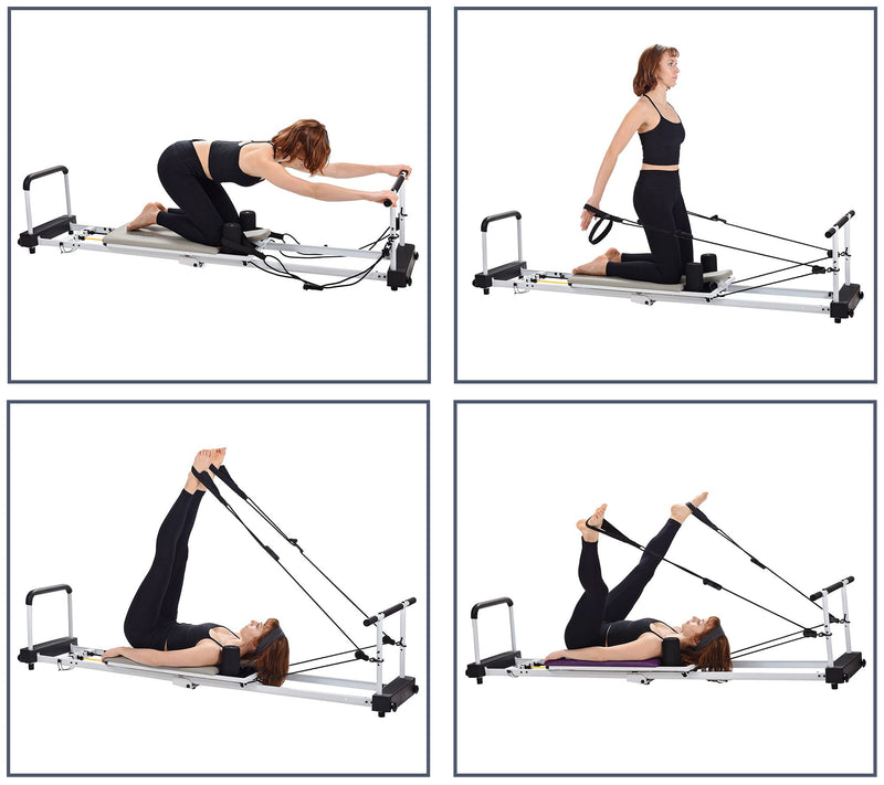 Pilates Home Studio 4-Cord Reformer with DVDs and Wallchart — View 11