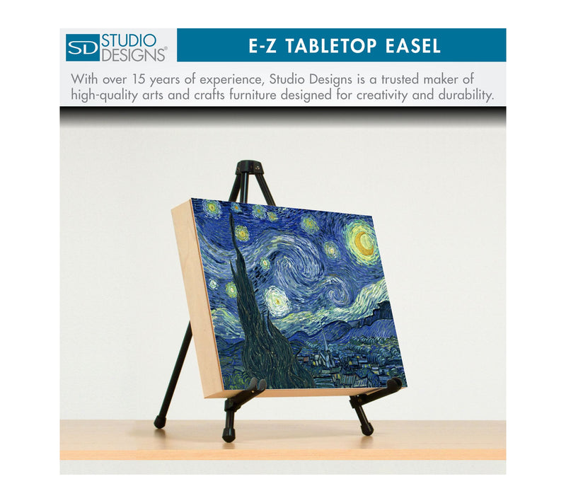 Studio Designs E-Z Tabletop Metal Easel  for Art or Sign — View 4