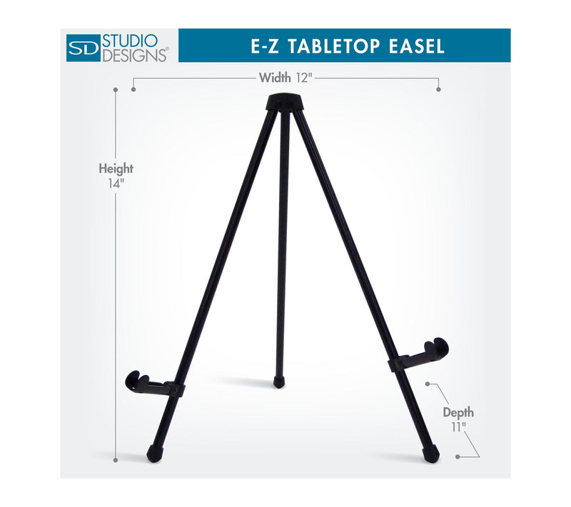 Studio Designs E-Z Tabletop Metal Easel  for Art or Sign — View 2