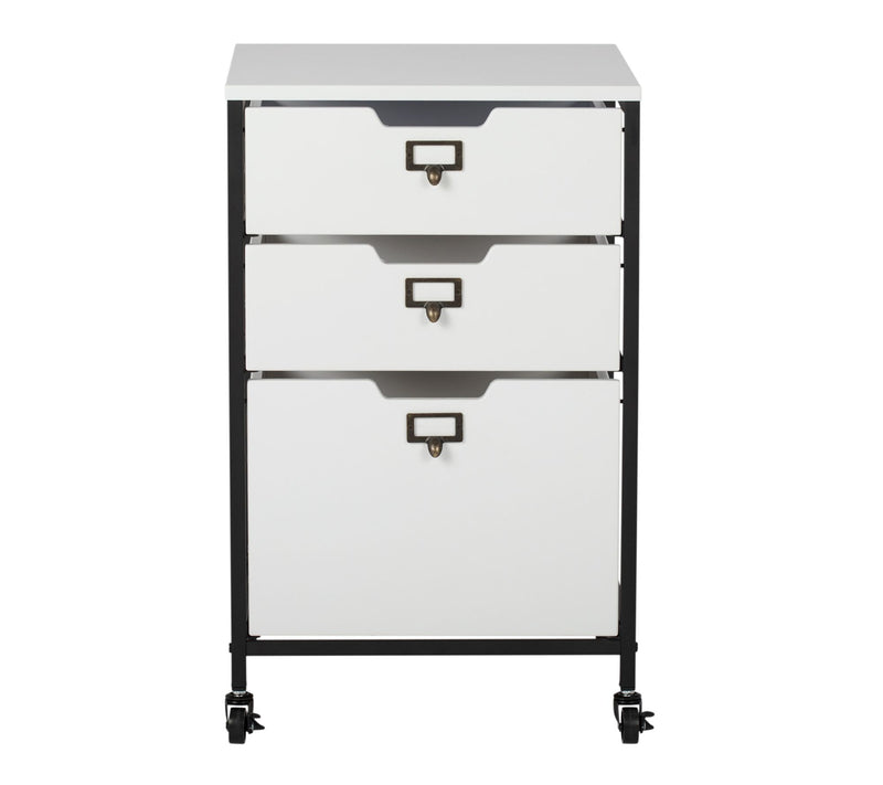 Studio Designs  3 Drawer Mobile Organizer Cart — View 3